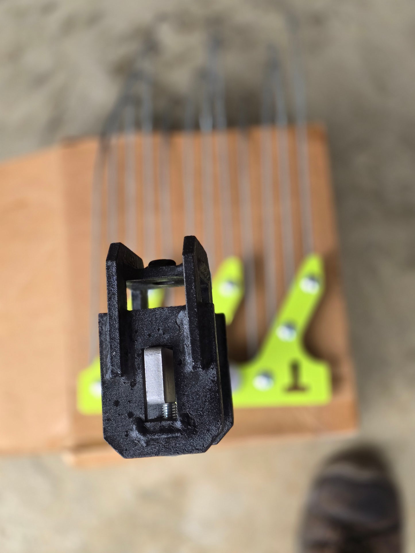 9" Tine Rake with mount assembly